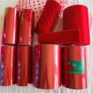 Red Tulle Rolls Party Decor - Brand: Unknown